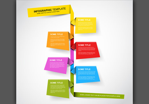 Vertical Paper Chain Infographic