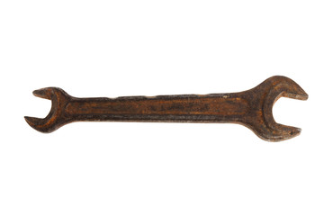 Wrench on white background