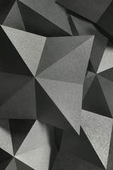 Geometric shapes of paper, abstract background