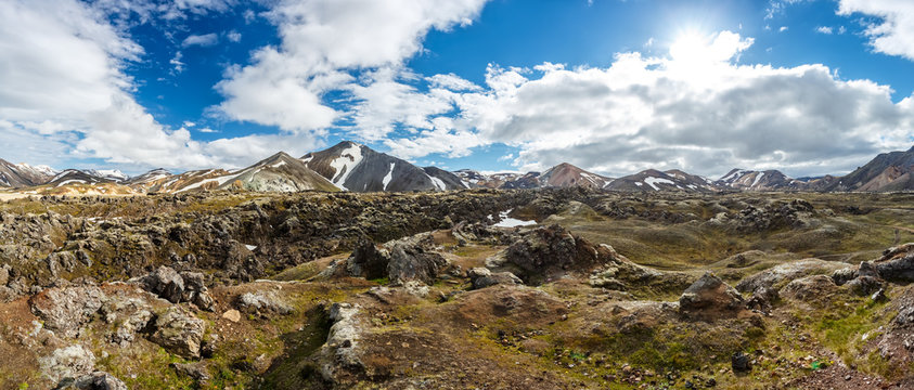 Landmannalaugar valley in Iceland