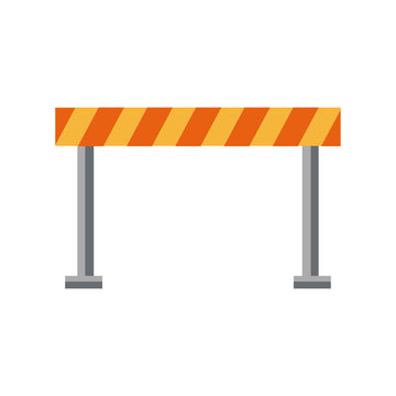 traffic fence isolated icon