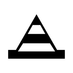 cone construction isolated icon