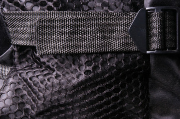 fittings and zips in the backpack