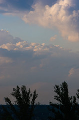 landscape with dramatic light