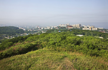 Fototapeta na wymiar View of Vladivostok. Russia