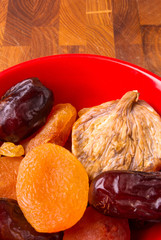 dried fruits on the saucer