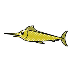 sea fish isolated icon