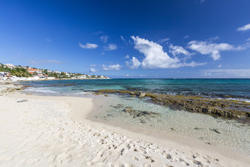 Fototapeta na wymiar Beach in Saint Martin, Caribbean