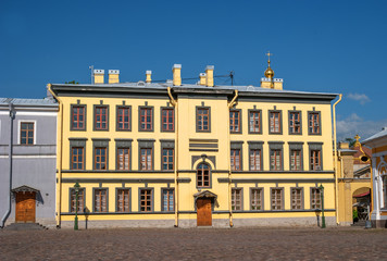 Fototapeta premium Building on the territory of the Peter and Paul fortress in Saint-Petersburg.