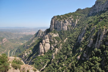 Fototapeta na wymiar Vue de Montserrat