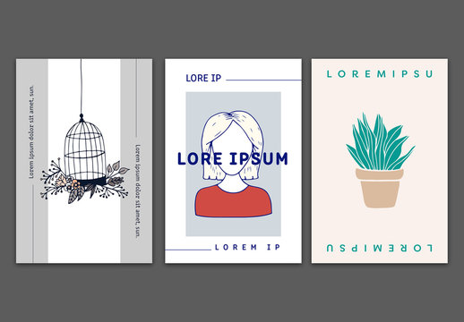 Illustrated Social Media Post Layout 1