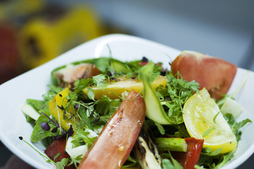 Summer Vegetable Salad with Heirloom Tomatoes