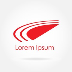 Abstract template label or emblem for company. Vector illustration.