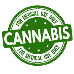 Medical cannabis sign or stamp