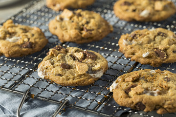 Homemade Gooey Smores Cookies