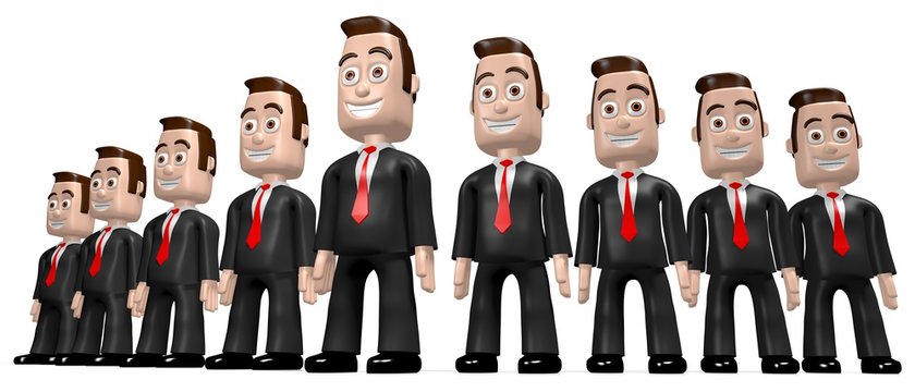 3D businessmen - salesmen