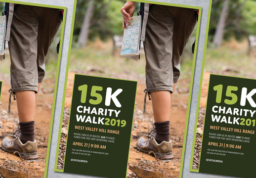Charity Run or Walk Event Poster Layout
