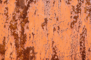 metal surface covered with rust and corrosion