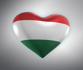 Hungarian Flag, Hungary (3D Render)