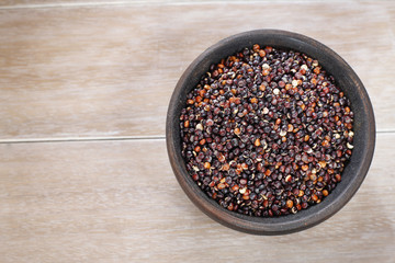 Seeds of black quinoa - Chenopodium quinoa