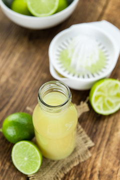 Fresh made Lime Juice