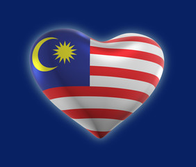 Malaysia, Malaysian Flag (3D Render)
