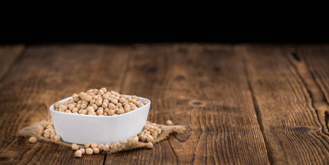 Chickpeas selective focus