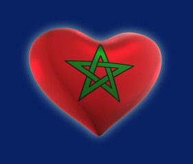 Morocco, Moroccan Flag (3D Render)