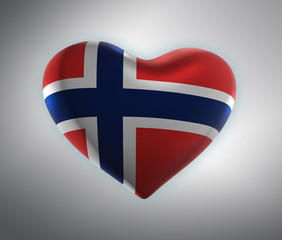 Norway, Norwegian Flag (3D Render)
