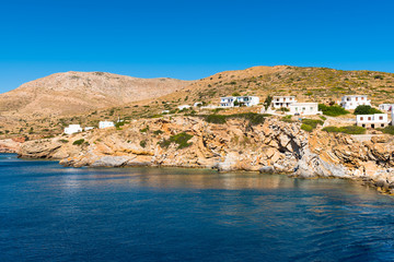 Fototapeta premium Sikinos, tiny and rocky island in southern Cyclades, located between Ios and Folegandros. Greece.