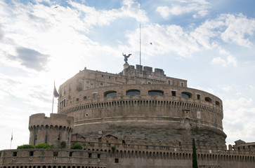 Fototapeta na wymiar Castel Sant' Angelo in Rome, Italy.