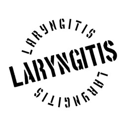Fototapeta premium Laryngitis rubber stamp. Grunge design with dust scratches. Effects can be easily removed for a clean, crisp look. Color is easily changed.