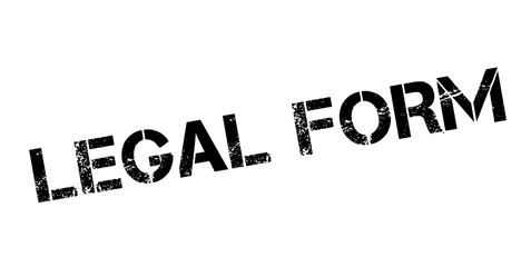 Legal Form rubber stamp. Grunge design with dust scratches. Effects can be easily removed for a clean, crisp look. Color is easily changed.