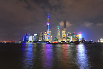 Obraz na płótnie Canvas Shanghai world financial center skyscrapers
