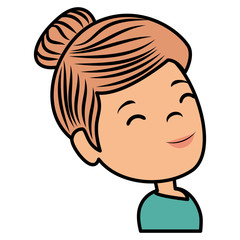 beautiful and young woman character