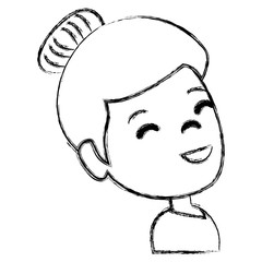 beautiful and young woman character