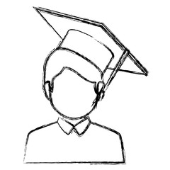 student graduated avatar character