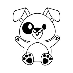Fototapeta premium dog or puppy cute animal cartoon icon image