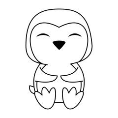 penguin cute animal cartoon icon image