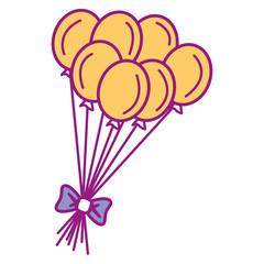 party balloons celebration icon