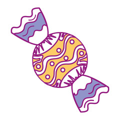 sweet candy isolated icon