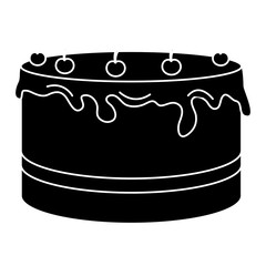 delicious cake celebration icon