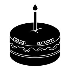 delicious cake celebration icon