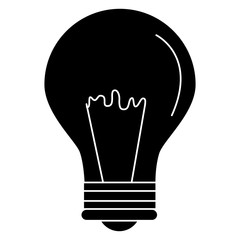 bulb light isolated icon