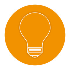 bulb light isolated icon