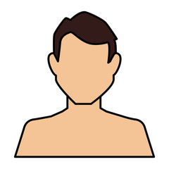 young man shirtless avatar character