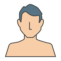 young man shirtless avatar character