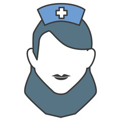 woman nurse avatar character