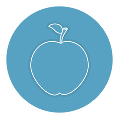 apple fresh fruit icon