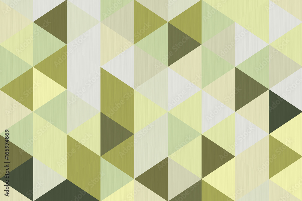 Aufkleber abstract olive green polygon geometric background. 3d rendering